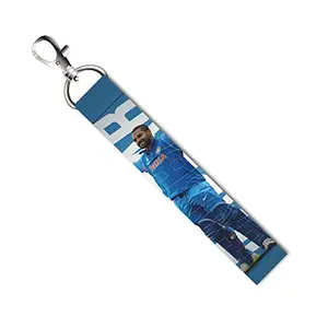 ISEE 360® Dhawan Cricketer Lanyard Tag with Swivel Lobster for Gift Luggage Bags Backpack Laptop Bags L X H 5 X 0.8 INCH