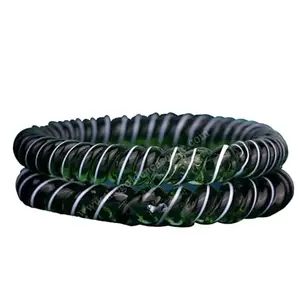 The Golden Cascade Green Spiral Design Glass Kada for Women | Fancy Crystal Glass Kada's for Girls & Ladies (Green, Extra Large 2-10)