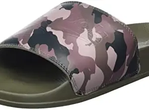 Reebok Classics Unisex Synthetic Slide Casual Slides HUNGRN/TRKGRY/PURGRY UK 5, Multicolor