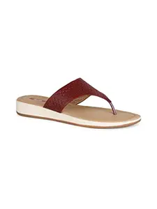 Bata Women's Slip-on Sandal - RED (4 UK) (5715814)