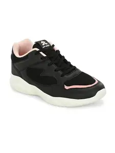 OFF LIMITS Women Roger W Running Shoe, Black/Pink, 5