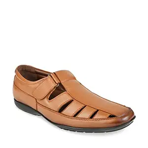 Regal Tan Men Leather Sandals