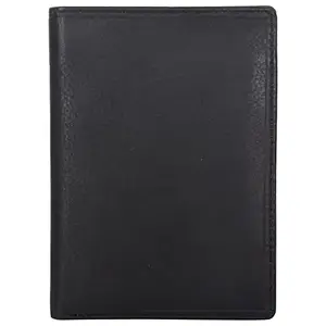 LMN Genuine Leather Black Color Note Case for Men P128 (12 Credit Card Slots)
