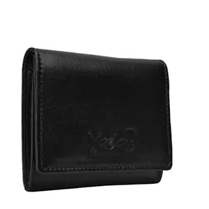 YADASS 4 Slots Leather Credit Card Holder Wallet for Men & Women (Black06)