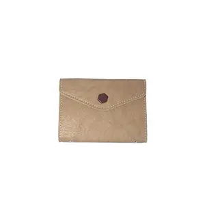Piuda Brown Card Holder for Women and Girls