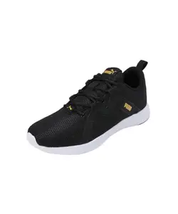 Puma Mens Softride Victoride Black-Yellow Sizzle Running Shoe - 6 UK (31076803)