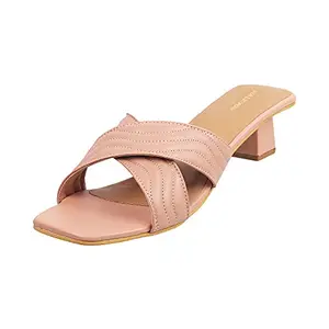 Walkway Walkway Women's Peach Synthetic Sandals 6-UK (39 EU) (41-4053)