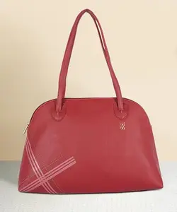 REEDOM FASHION Artificial Leather Handbag for Women (Red) (RF3175)-BZ