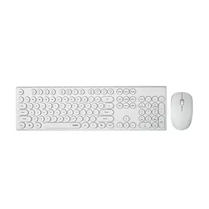 RAPOO X260 Keyboard and Mouse Combo Wireless Desktop Keyboard - White