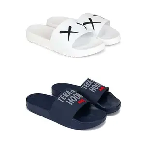 DRACKFOOT Men's Sandals | Lightweight Wear| Stylish & Easy to Wear For Men'S GR-SAN-(2-COMBO)-3029-1588-7