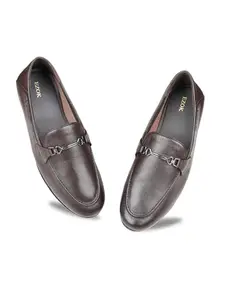 Ezok Leather Casual Shoes for Men Brown