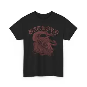 Bathory T-Shirt. Dewanz Merch Pure Cotton Heavy Metal Band Tshirt. (in, Alpha, XL, Regular, Black)