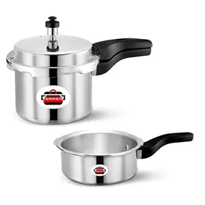 Pannikin Aluminium Outer Lid Pressure Cooker Combo 2 3 Litres (Silver) price in India.