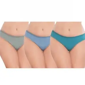 Women's Cotton Panties, Multicolor, Pack of 3