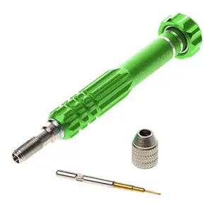 UniQMart Replacement Bits for 5-in-1 Screwdriver/Nut Driver Tools T5,T6,1.2,1.5,0.8 Kit for NoteBook/MP3/4/iPod Green