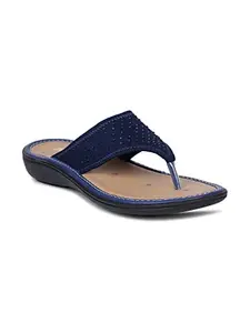 BATA womens New Palm Thong Blue Flip Flop - 3 UK (5719196)
