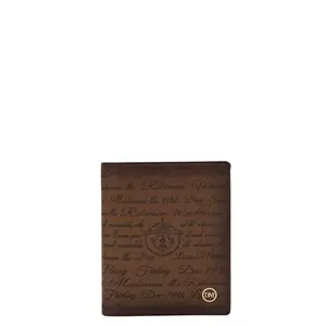 Da Milano RFID Protected Leather Wallet for Men with Card Slot - Brown