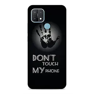 SmashItUp Don't Touch My Phone Hard Matte Finish Back Cover for Oppo A15 / Oppo A15S