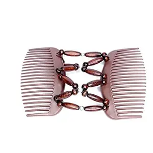 KAVIN Double Side Hair Comb Clip Bun Maker Hair Styling Tool For Girls And Women Multicolor (M7)