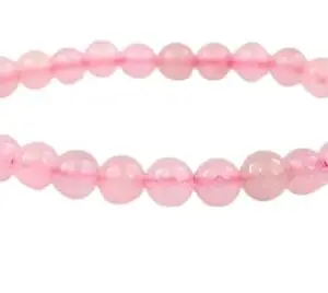 Cuonna Gems Gallery Captivating Rose Quartz Bracelet Original Certified For Women & Men Stretchable Round Beads Rose Quartz Stone Bracelet रोज क्वार्ट्ज़ ब्रेसलेट ओरिजिनल सर्टिफाइड