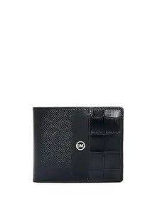 Da Milano RFID Protected Leather Wallet for Men with Card Slot - Black