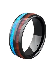 MEENAZ Black Rings for Men Combo Boys Boyfriend gents friends girls silver Blue gold ring for men Black Ring for Boys Stainless Steel Chain finger Rings Stylish Fashion thumb band for mens 442_18