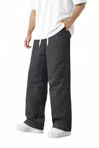 NETCLICK Men's Straight Fit Track Pant with Zipper Pocket | Gym Joggers | Activewear & Casual Sports Lower