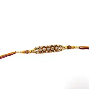OSG Crafters OSG Crafters Stylish Bracelet Rakhi with American Diamond Stones for Brother/bhai Rakhi Raksha bandhan Designer Rakhi for Brother