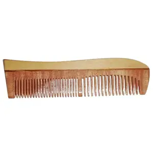 Neem Comb, Wooden Comb | Hair Growth, Hairfall, Dandruff Control | Hair Straightening, Frizz Control | Comb for Men, Women | Set of 3 | (Natural Wood Handmade Comb)
