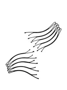 Prezentoz Half Round Black Bobby Pins for Women/Girls – Hair Styling Accessories for Casual Wear, Office, Party & Wedding – Strong Grip Hair Pins for All Hair Types – Pack of 36 pins, Size – 6.5 cm.