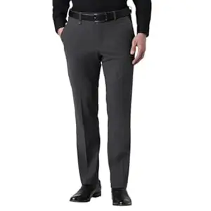 Van Heusen Men Mid Rise Slim Fit Cotton Blend Workwear Trouser