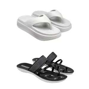 SPORTER Extra Soft Classic Casual wear with Ultra Soft Flexibility Technology Heels for Women's/Girl's(6108+1946) Multicolor