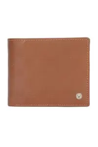 Allen Solly Men Brown Textured Leather Wallet