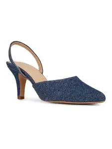 Inc.5 Womens Navy Solid Pointed Heels