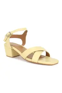 Allen Solly Women Yellow Casual Heels