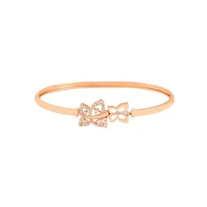 Yellow Chimes Bracelet for Women & Girls Fashion Cubic Zircon Bangle Bracelets Rosegold Plated Butterfly Bracelet | Birthday Gift For Girls & Women Anniversary Gift for Wife Valentine Gift for Girls