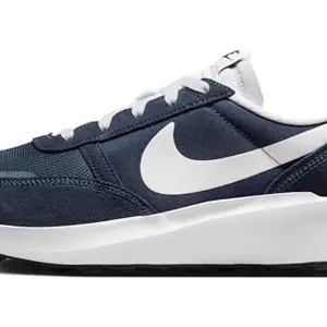 Nike Mens Waffle Running Shoes Nav-Midnight Navy/White-Obsidian-Fj4195-400-7Uk