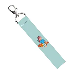 ISEE 360® Skating Girl Lanyard Bag Tag with Swivel Lobster for Gift Luggage Bags Backpack Laptop Bags Students Workers L X H 5 X 0.8 INCH