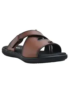 AJANTA Men Brown Flat Sandal EG3003