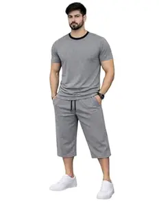 Mack Jonney Men's Polyester Lycra Tracksuit | Lightweight Sports & Gym Wear | Comfortable Running & Training Track Suit for Men-MJ-186