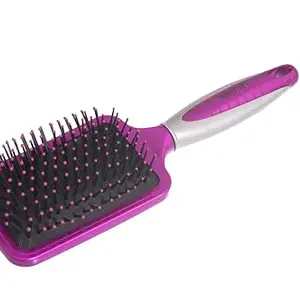 METALIC FLAT HAIR BRUSH WITH SOFT BRISTLES A-22