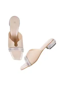 TRYME Trending Stylish Fashion Block Heels Party Sandals For Womens & Girls