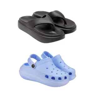 ZENWEAR Extra Soft Classic Casual wear with Ultra Soft Flexibility Technology Heels for Women's/Girl's(6109+1959) Multicolor