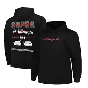 TEESANIME Tees Anime Hoodies for Men and Women Supra Car Mk4 JDM car Enthusiasts Design Hoodie Unisex Pure Cotton Casual Wear Hood Black Sweatshirt (in, Alpha, S, Regular, Black)