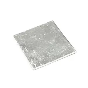 Parakash Gems Silver Square Piece of Silver Chandi ka Tukra Chokor for Astrology