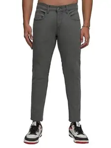 Highlander Men's Slim Fit Jeans | Cropped Length | Jeans for Man | Stylish Casual Wear for Everyday Comfort