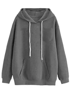 JUNEBERRY® Cotton Fleece Regular Fit Solid Sweatshirt Winter Wear Jumper Full Sleeve Hoodie for Women (Sizes- S to 3XL)