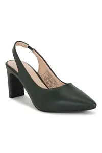 Allen Solly Women Green Casual Heels