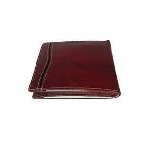 Palm Touch Creation Well Designed Classy and Robust Stylish Leather Wallet for Men's-Dark Brown