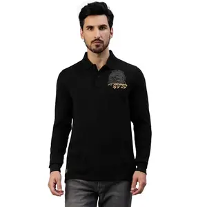 Royal Enfield Men's Regular Fit T-Shirt (TSA230006_Black